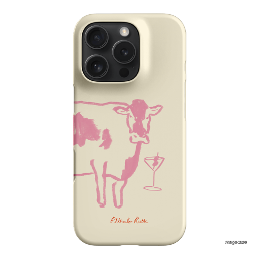 Mootini Pink Printed Phone Cases by Phthalo Ruth - The Dairy