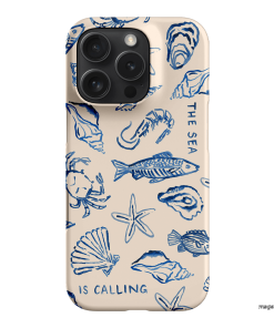 Sea Call Printed Phone Cases iPhone 16 Pro / Snap by Cass Deller - The Dairy