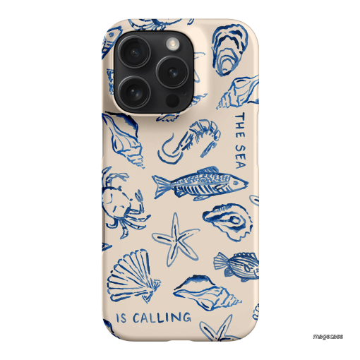 Sea Call Printed Phone Cases iPhone 16 Pro / Snap by Cass Deller - The Dairy