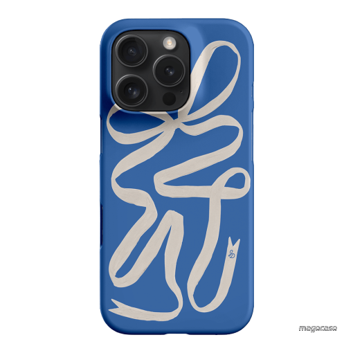 Something Blue Ribbon Printed Phone Cases iPhone 16 Pro / Snap by Jasmine Dowling - The Dairy