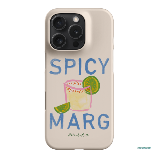 Spicy Marg Printed Phone Cases iPhone 16 Pro / Snap by Phthalo Ruth - The Dairy