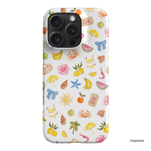 Summer Icons Printed Phone Cases iPhone 16 Pro / Snap by Cass Deller - The Dairy
