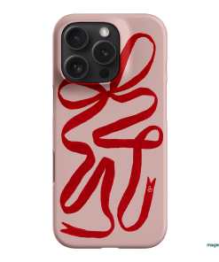 Valentine Ribbon Printed Phone Cases iPhone 16 Pro / Snap by Jasmine Dowling - The Dairy
