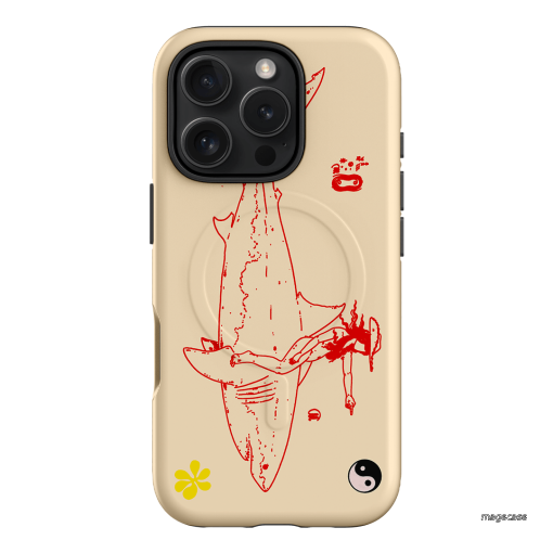 1800-Busy-Rn in Cream Printed Phone Cases iPhone 16 Pro / Armoured MagSafe by Easty Beasty - The Dairy