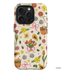 Bouquets & Bows Printed Phone Cases iPhone 16 Pro / Armoured MagSafe by BG. Studio - The Dairy