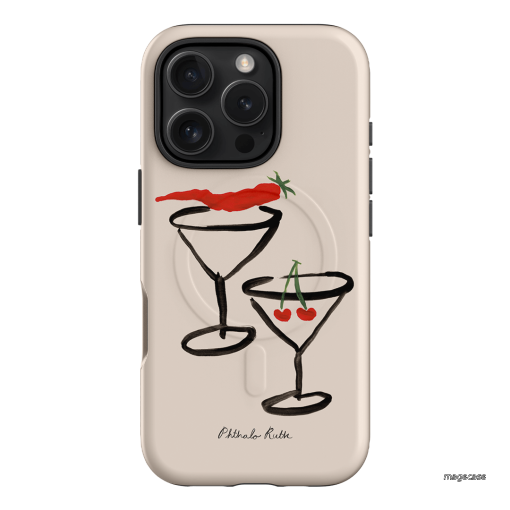 Chilli Cherry Printed Phone Cases by Phthalo Ruth - The Dairy