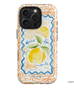 Dolce Far Niente Printed Phone Cases iPhone 16 Pro / Armoured MagSafe by Cass Deller - The Dairy