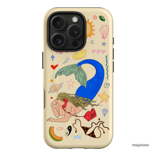 Mermaid Salad Cream Printed Phone Cases iPhone 16 Pro / Armoured MagSafe by Easty Beasty - The Dairy