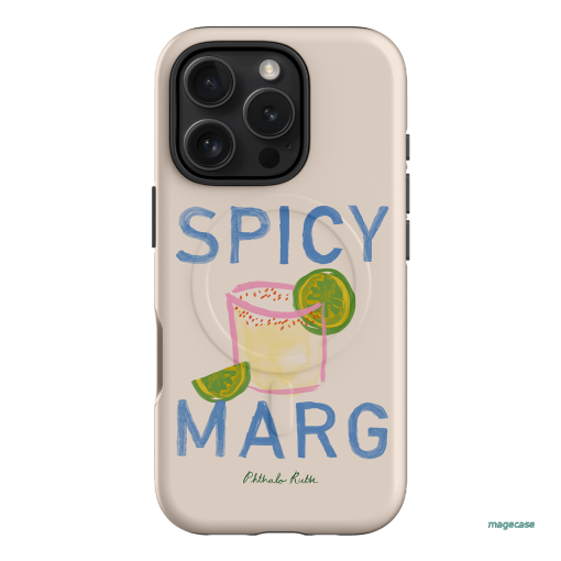 Spicy Marg Printed Phone Cases iPhone 16 Pro / Armoured MagSafe by Phthalo Ruth - The Dairy