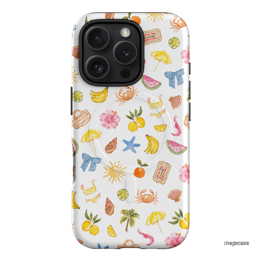 Summer Icons Printed Phone Cases iPhone 16 Pro / Armoured MagSafe by Cass Deller - The Dairy