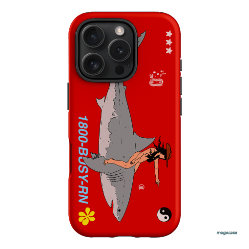 1800-Busy Rn in Red Printed Phone Cases iPhone 16 Pro / Armoured by Easty Beasty - The Dairy