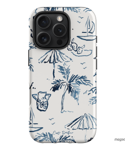 Balmy Blue Printed Phone Cases iPhone 16 Pro / Armoured by Cass Deller - The Dairy
