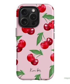 Cherry Rose Printed Phone Cases iPhone 16 Pro / Armoured by Kerrie Hess - The Dairy