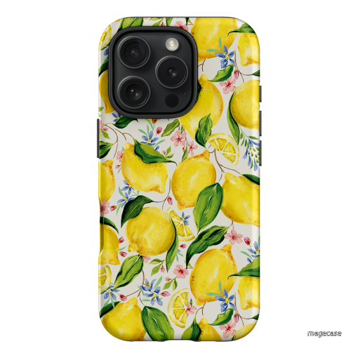 Citrus Lemon Printed Phone Cases iPhone 16 Pro / Armoured by Ellie Mae - The Dairy