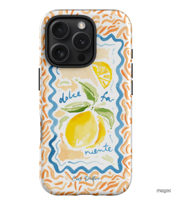 Dolce Far Niente Printed Phone Cases iPhone 16 Pro / Armoured by Cass Deller - The Dairy