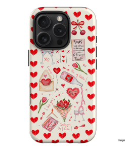 Love Note Printed Phone Cases iPhone 16 Pro / Armoured by BG. Studio - The Dairy