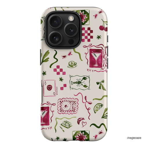 Martini Gal Printed Phone Cases iPhone 16 Pro / Armoured by Charlie Taylor - The Dairy