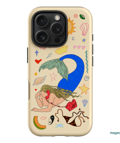 Mermaid Salad Cream Printed Phone Cases iPhone 16 Pro / Armoured by Easty Beasty - The Dairy