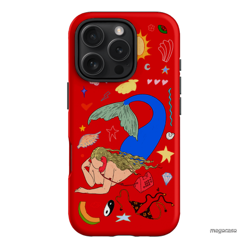 Mermaid Salad Scarlet Printed Phone Cases iPhone 16 Pro / Armoured by Easty Beasty - The Dairy