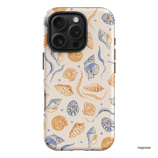 Shells & Swirls Printed Phone Cases by Cass Deller - The Dairy