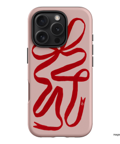 Valentine Ribbon Printed Phone Cases iPhone 16 Pro / Armoured by Jasmine Dowling - The Dairy