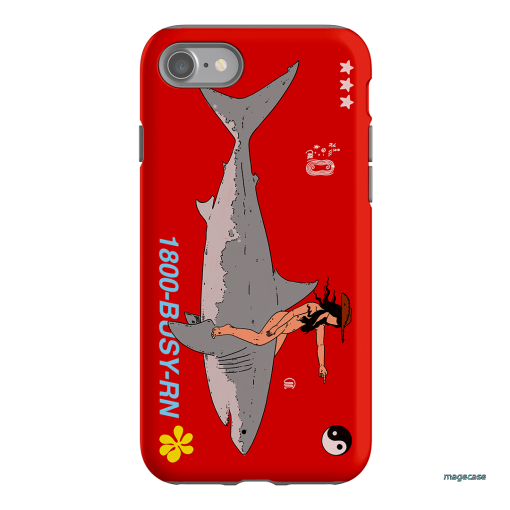 1800-Busy Rn in Red Printed Phone Cases iPhone SE / Armoured by Easty Beasty - The Dairy