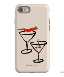 Chilli Cherry Printed Phone Cases by Phthalo Ruth - The Dairy
