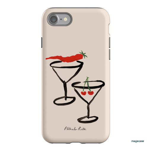 Chilli Cherry Printed Phone Cases by Phthalo Ruth - The Dairy
