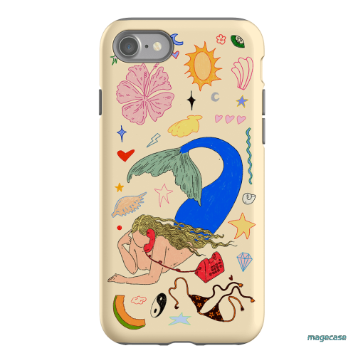 Mermaid Salad Cream Printed Phone Cases iPhone SE / Armoured by Easty Beasty - The Dairy