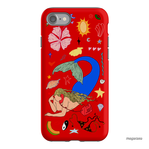 Mermaid Salad Scarlet Printed Phone Cases iPhone SE / Armoured by Easty Beasty - The Dairy