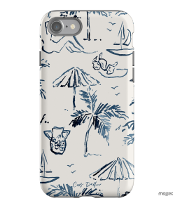 Balmy Blue Printed Phone Cases iPhone SE / Armoured by Cass Deller - The Dairy