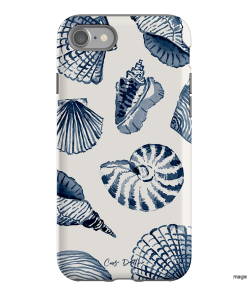 Blue Shells Printed Phone Cases iPhone SE / Armoured by Cass Deller - The Dairy