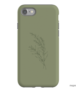 Khaki Wattle Printed Phone Cases iPhone SE / Armoured by Typoflora - The Dairy