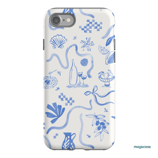Mediterranean Wave Printed Phone Cases iPhone SE / Armoured by Charlie Taylor - The Dairy