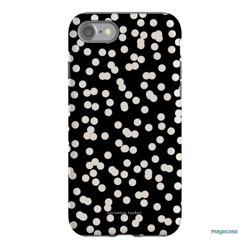 Mini Confetti Noir Printed Phone Cases iPhone SE / Armoured by Veronica Tucker - The Dairy