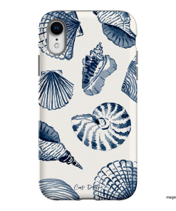 Blue Shells Printed Phone Cases iPhone XR / Armoured by Cass Deller - The Dairy