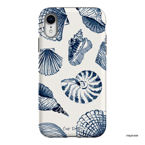 Blue Shells Printed Phone Cases iPhone XR / Armoured by Cass Deller - The Dairy