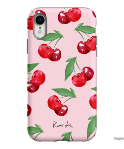 Cherry Rose Printed Phone Cases iPhone XR / Armoured by Kerrie Hess - The Dairy