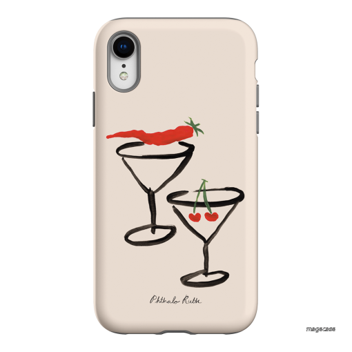 Chilli Cherry Printed Phone Cases by Phthalo Ruth - The Dairy