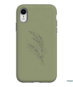 Khaki Wattle Printed Phone Cases iPhone XR / Armoured by Typoflora - The Dairy