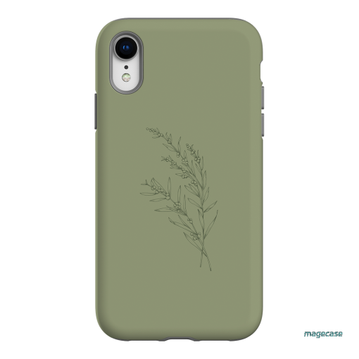 Khaki Wattle Printed Phone Cases iPhone XR / Armoured by Typoflora - The Dairy