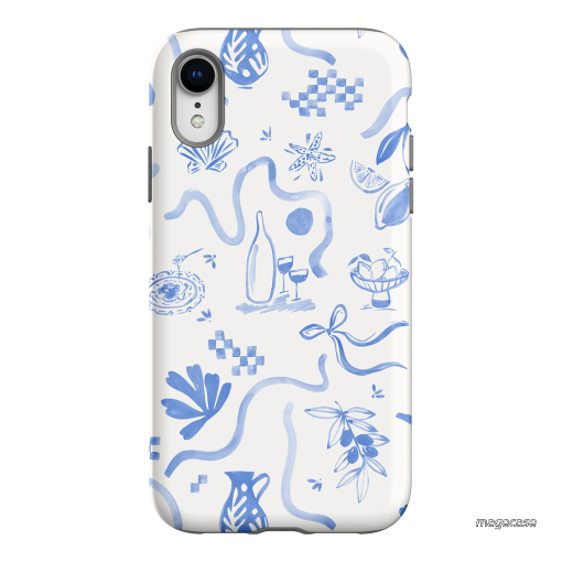Mediterranean Wave Printed Phone Cases iPhone XR / Armoured by Charlie Taylor - The Dairy