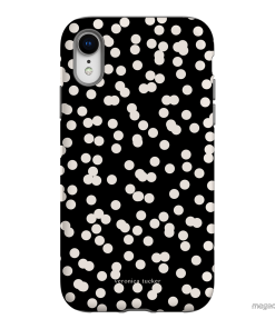 Mini Confetti Noir Printed Phone Cases iPhone XR / Armoured by Veronica Tucker - The Dairy