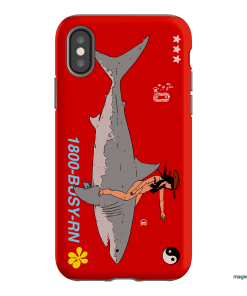 1800-Busy Rn in Red Printed Phone Cases iPhone XS / Armoured by Easty Beasty - The Dairy