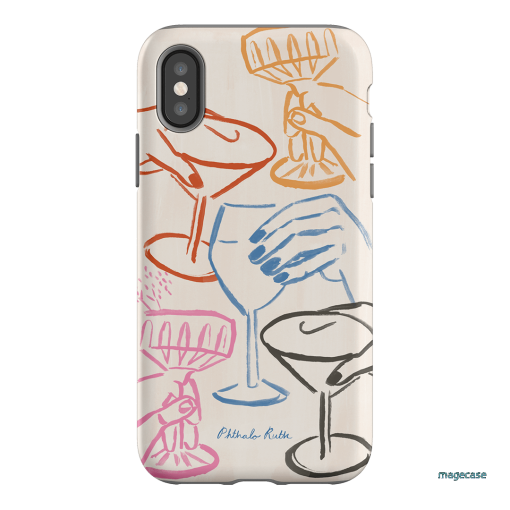 Cheers Multi Printed Phone Cases iPhone XS / Armoured by Phthalo Ruth - The Dairy