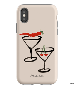 Chilli Cherry Printed Phone Cases by Phthalo Ruth - The Dairy