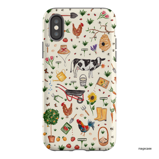 Farm Stay Printed Phone Cases iPhone XS / Armoured by BG. Studio - The Dairy