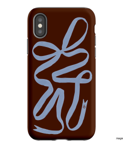 Mocha Ribbon Printed Phone Cases iPhone XS / Armoured by Jasmine Dowling - The Dairy