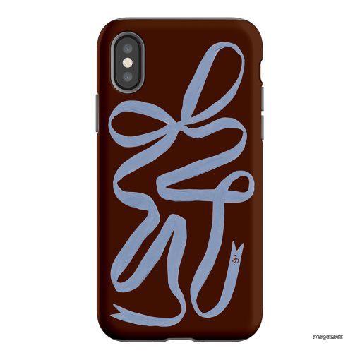 Mocha Ribbon Printed Phone Cases iPhone XS / Armoured by Jasmine Dowling - The Dairy