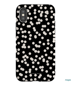 Mini Confetti Noir Printed Phone Cases iPhone XS / Armoured by Veronica Tucker - The Dairy